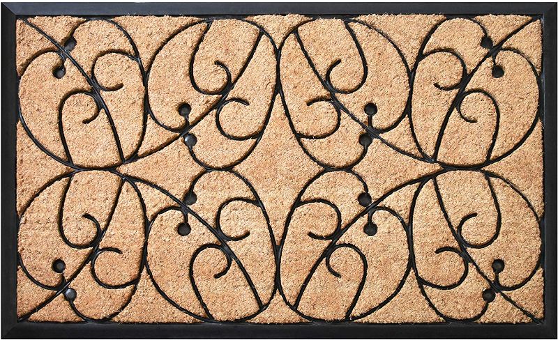 Photo 1 of Calloway Mills Applegate Heavy-Duty Coir and Rubber 24" X 36" Doormat
