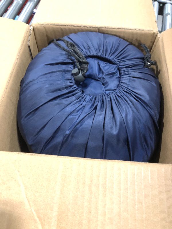 Photo 2 of Coleman Trinidad Adult Sleeping Bag, Blue/Gray