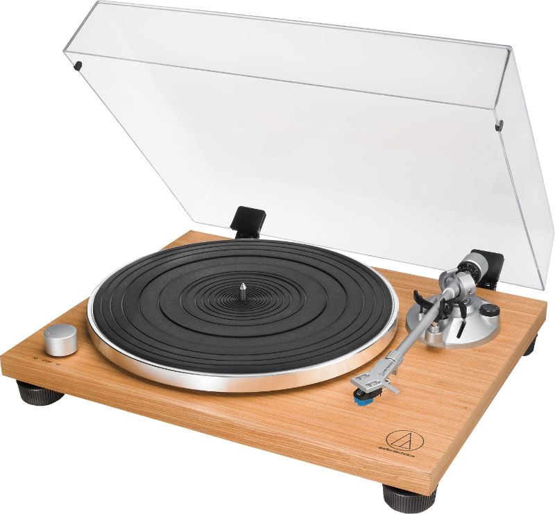 Photo 1 of Audio-Technica - AT-LPW30TK Manual Belt Drive Turntable - Teak