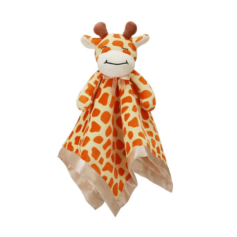 Photo 1 of Pro Goleem Giraffe Loveys for Babies Soft Security Blanket Baby Snuggle Toy Stuffed Animal Blanket Unisex Baby Lovie Valentine's Day Baby Gift for Infant and Toddler 16 Inch
