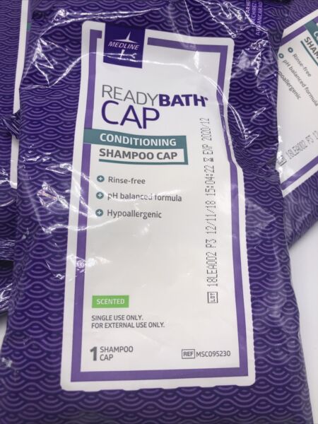 Photo 1 of 30 PIECE Medline ReadyBath Cap Conditioning Shampoo Scented Hypoallergenic