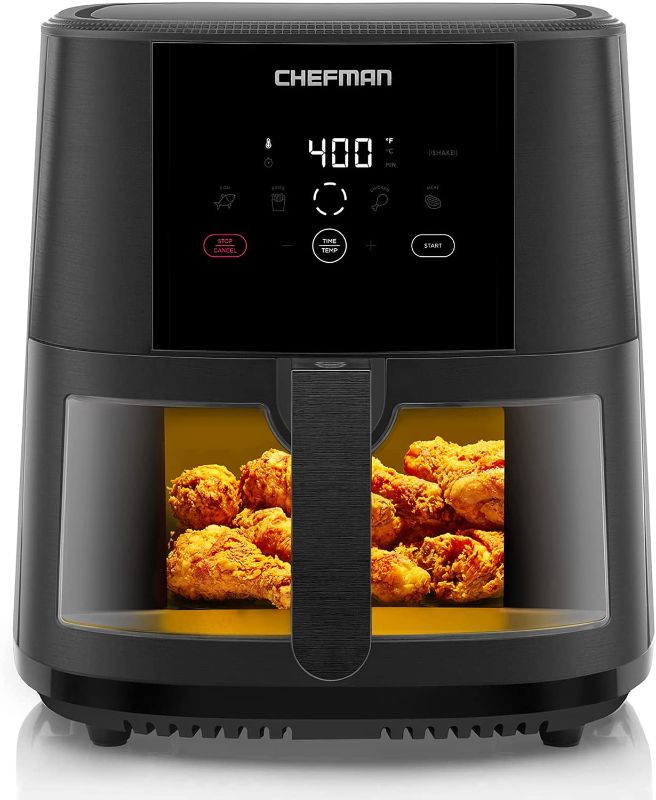 Photo 1 of Chefman?TurboTouch Easy View Air Fryer, The Most Convenient And?Healthy?Way?To?Cook Oil-Free, Watch Food Cook To Crispy And Low-Calorie Finish Through Convenient Window, 8 Qt
