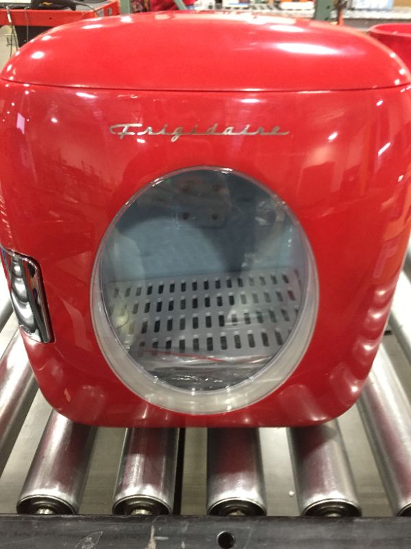 Photo 3 of FRIGIDAIRE EFMIS462-RED 12 Can Retro Mini Portable Personal Fridge/Cooler for Home, Office or Dorm, Red
