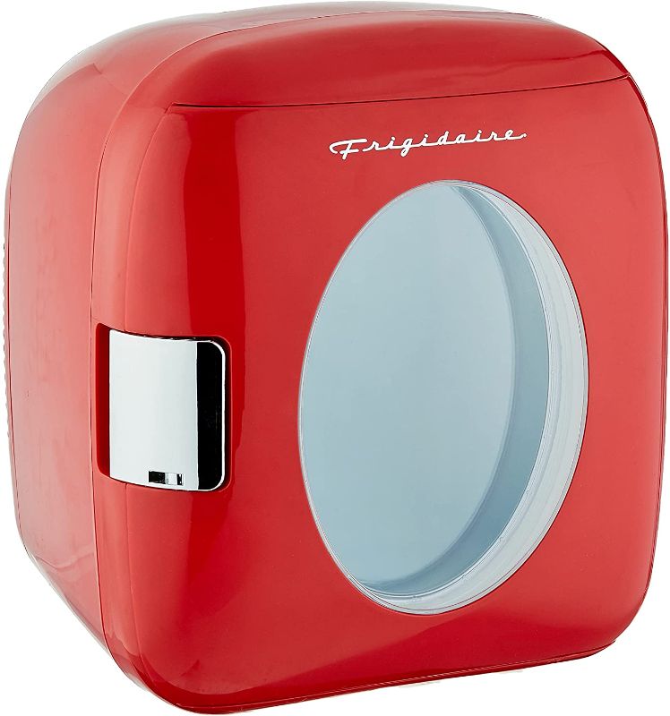 Photo 1 of FRIGIDAIRE EFMIS462-RED 12 Can Retro Mini Portable Personal Fridge/Cooler for Home, Office or Dorm, Red
