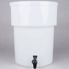 Photo 1 of Carlisle 221002 Beverage Dispenser (only), 5 gallon, 15-3/7"H x 12-3/8" dia.
