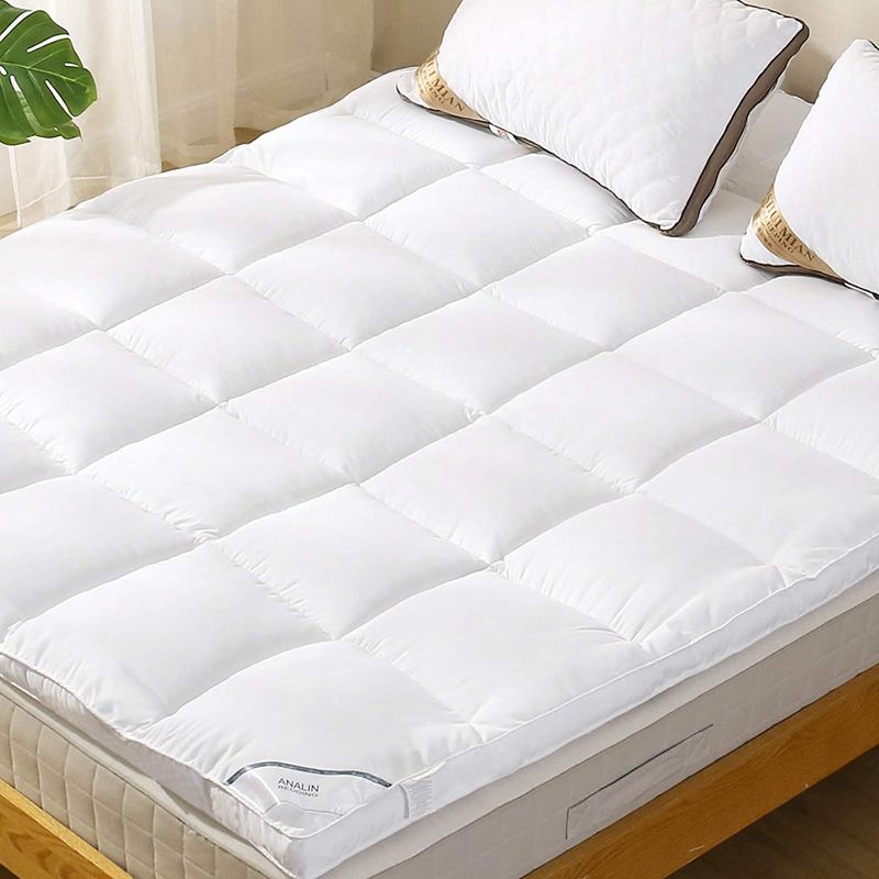 Photo 1 of ANALIN Mattress Topper Queen Pillowtop Bed Topper Cooling Mattress Pad with Anchor Bands - Extra Thick 2inch
