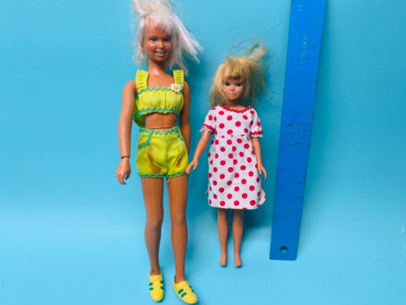 Photo 1 of 802511…two vintage 1967 and 1976 dolls- some stains from age