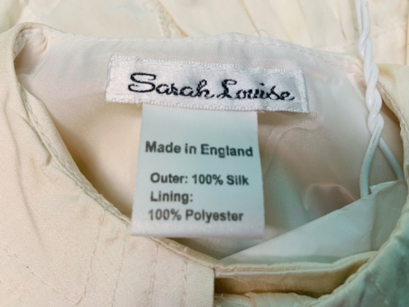 Photo 4 of 802513…vintage Sarah Louise 100% silk infant clothing made in England and other 3 month