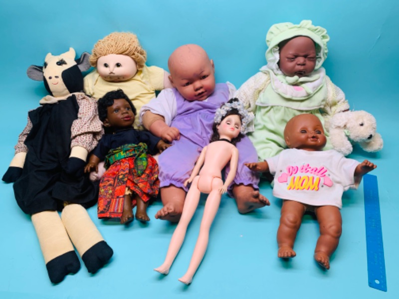 Photo 1 of 802514…vintage baby dolls- some stains