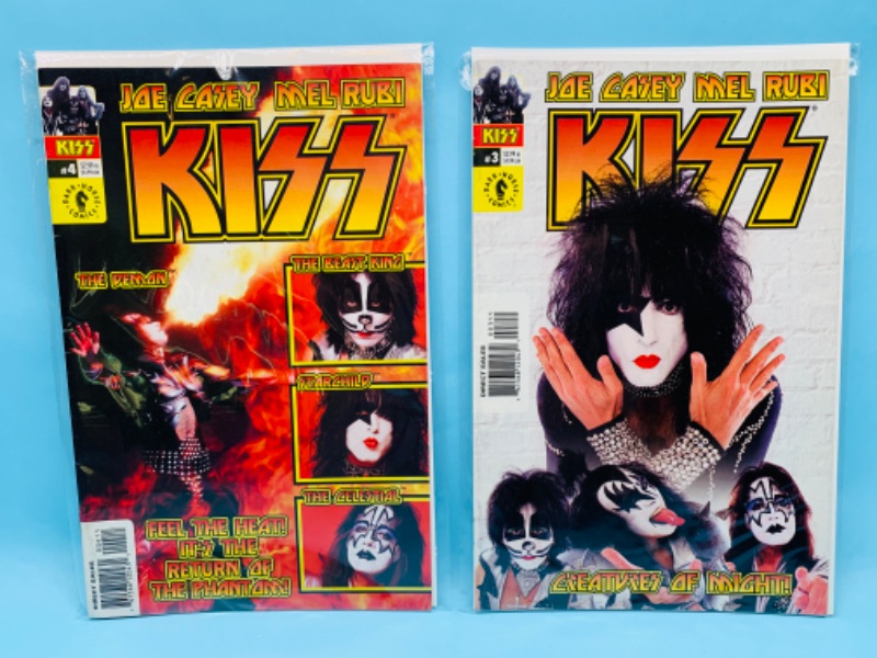 Photo 1 of 802525…2 kiss comics in plastic sleeves 