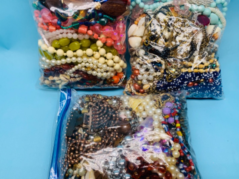 Photo 3 of 802527…over 6.5 pounds of costume jewelry in bags 