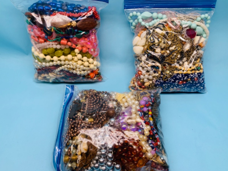 Photo 1 of 802527…over 6.5 pounds of costume jewelry in bags 