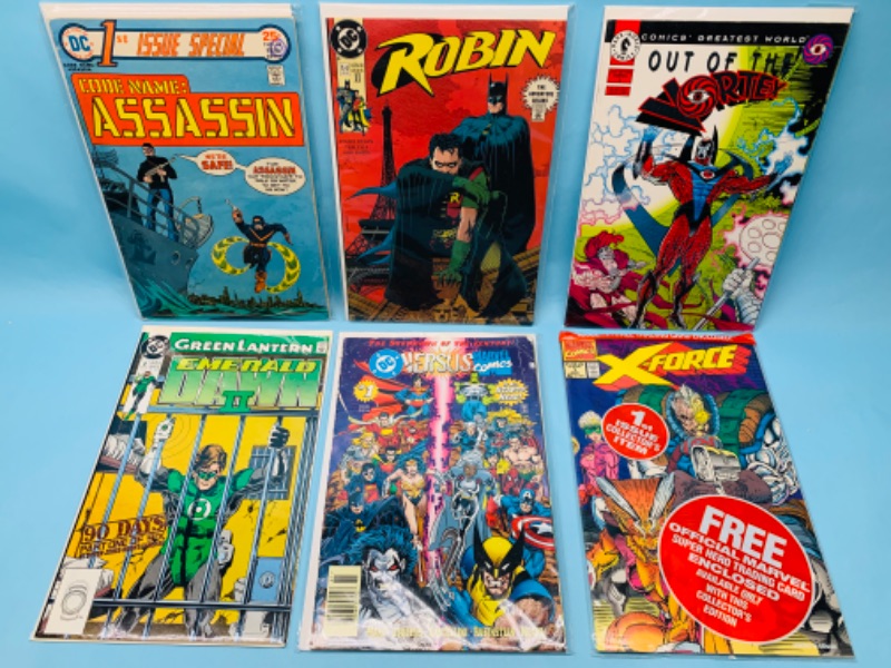 Photo 1 of 802541…6 comics all number ones in plastic sleeves 