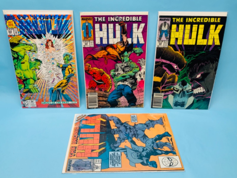 Photo 1 of 802545…4 vintage hulk comics in plastic sleeves 
