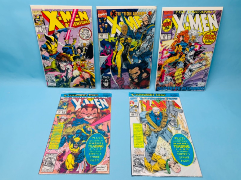 Photo 1 of 802555…5 X-men comics in plastic sleeves 