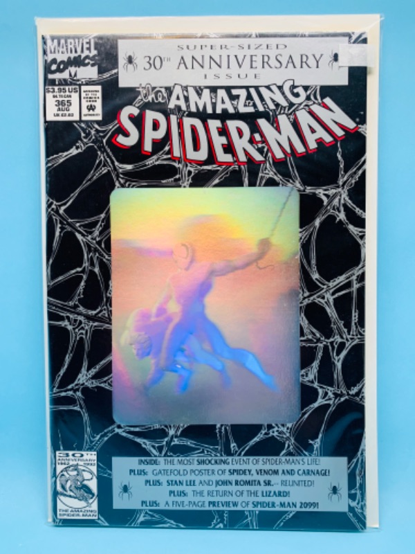Photo 1 of 802574…Spider-Man comic 365 hologram 30th anniversary in plastic sleeve 
