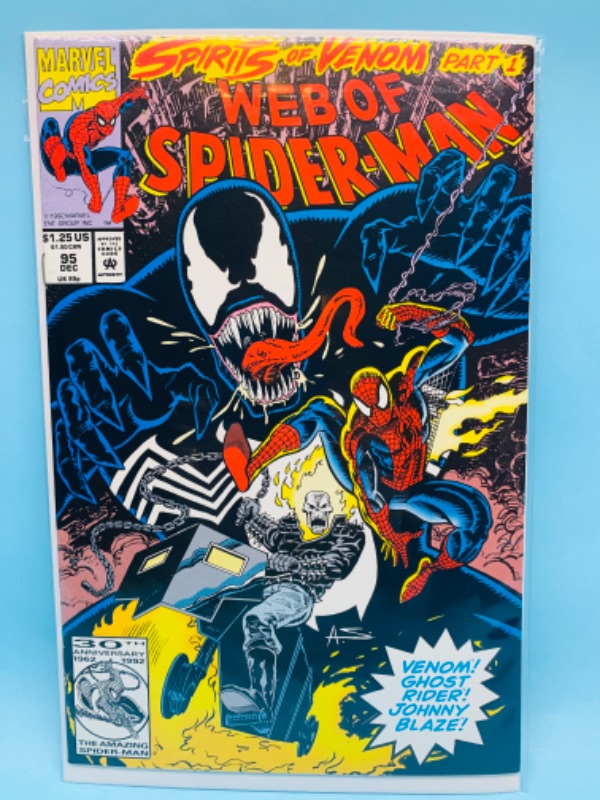 Photo 1 of 802583…web of Spider-Man comic 95 in plastic sleeve 