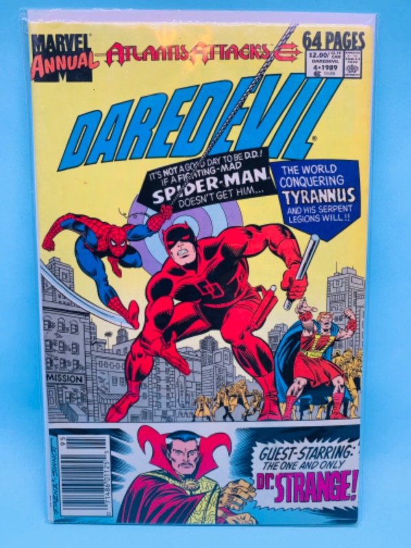 Photo 1 of 802584…daredevil annual comic 4 in plastic sleeve 