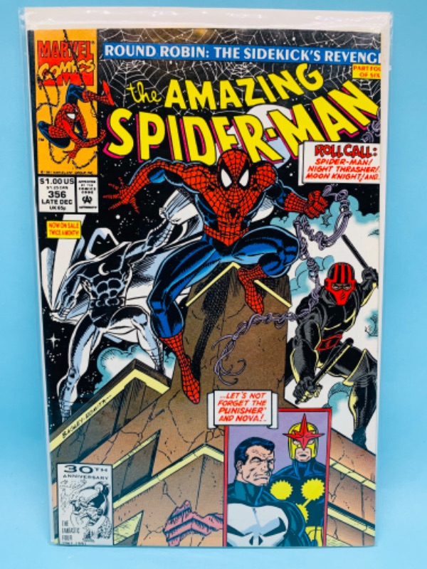 Photo 1 of 802585…amazing Spider-Man comic 356 in plastic sleeve 