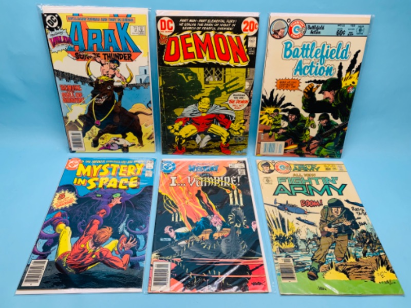 Photo 1 of 802590…6 vintage comics in plastic sleeves 