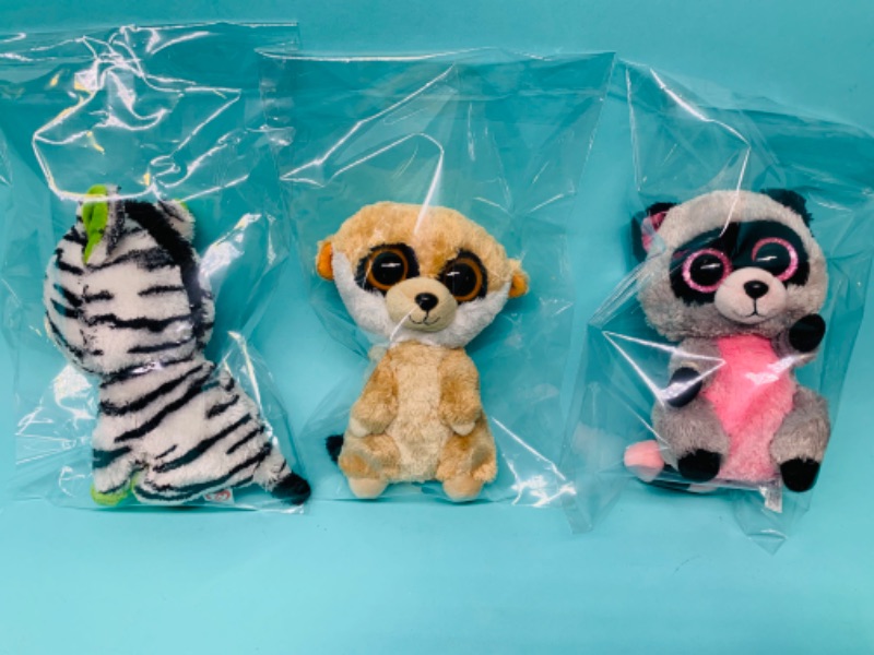 Photo 1 of 802619… TY beanie babies boos big eyes in bags 