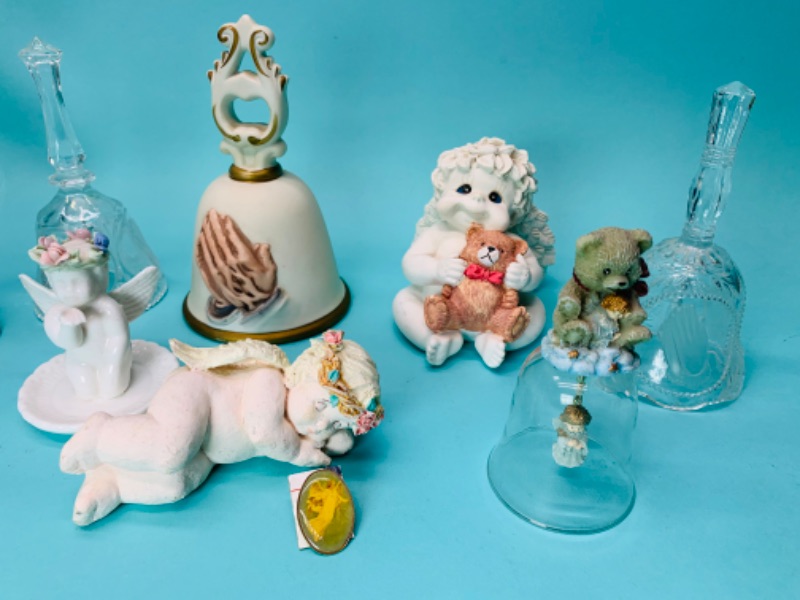 Photo 2 of 802625…religious collectibles and bells- limited edition Jonathon Byron royal Carlton, homco, and more