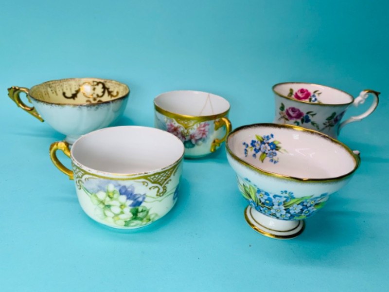 Photo 1 of 802632…5 vintage chinaware cups- Bavaria,  Royal Kendall, bone china
