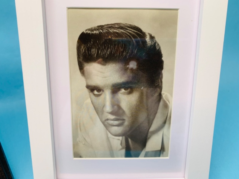 Photo 2 of 802649…Elvis Presley framed stamps and postcard 