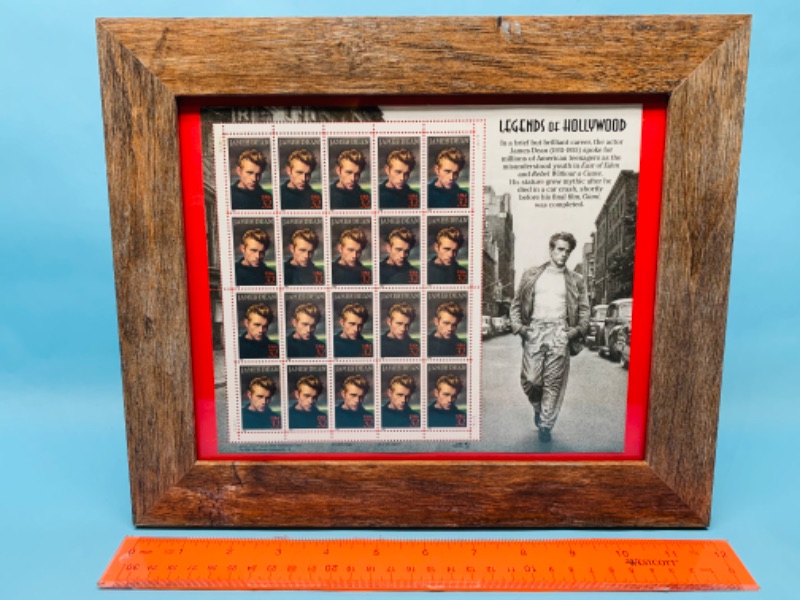 Photo 1 of 802650…framed James Dean stamps