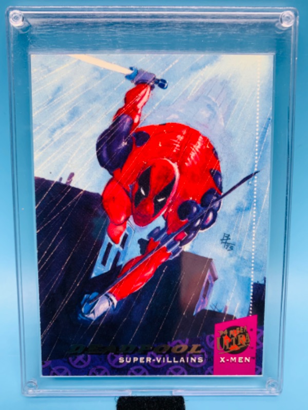 Photo 1 of 802664…fleer ultra Deadpool card 57  in hard plastic case 