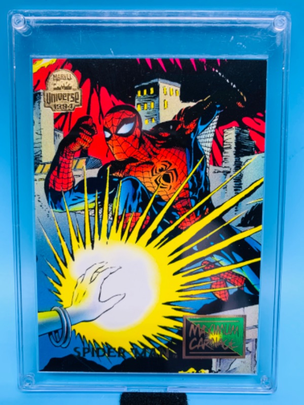 Photo 1 of 802667…marvel universe spider-Man maximum carnage card 23 in hard plastic case