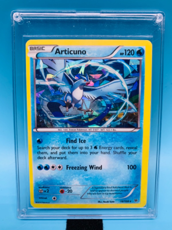 Photo 1 of 802671…Pokémon articuno holo card in hard plastic case 