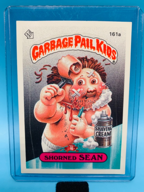Photo 1 of 802683…vintage garbage pail kids sticker card shorned sean in hard plastic sleeve 