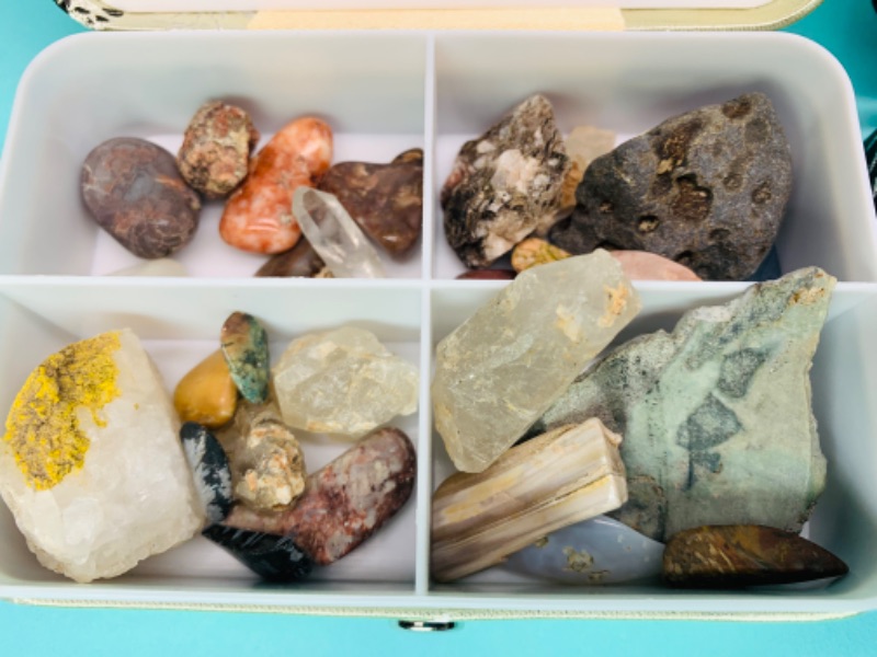 Photo 4 of 802696…2 small boxes of gem stones, crystals, and geodes 