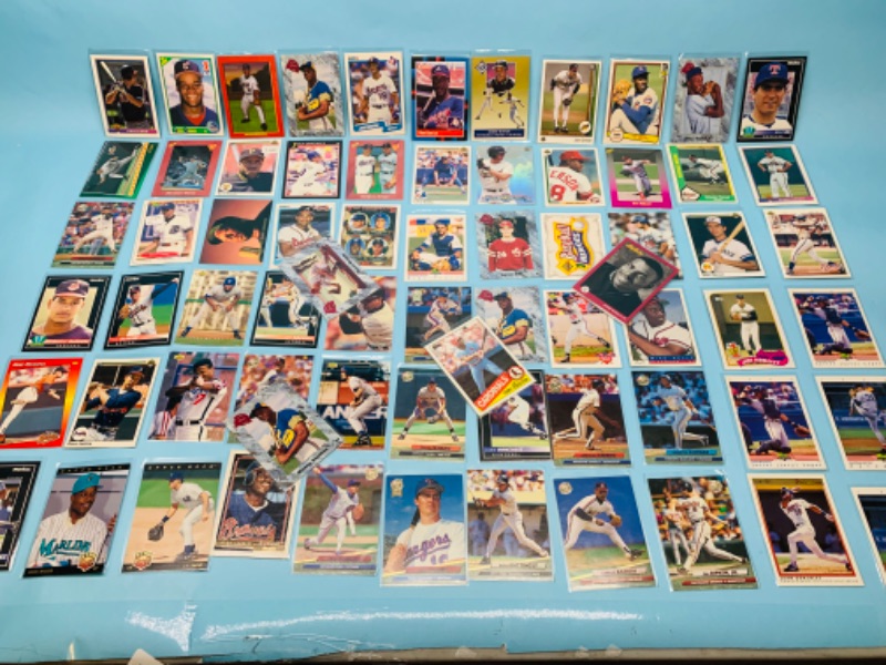 Photo 1 of 802701…70 misc baseball cards in plastic sleeves 