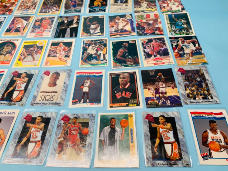 Photo 2 of 802705…60 misc basketball cards in plastic sleeves 