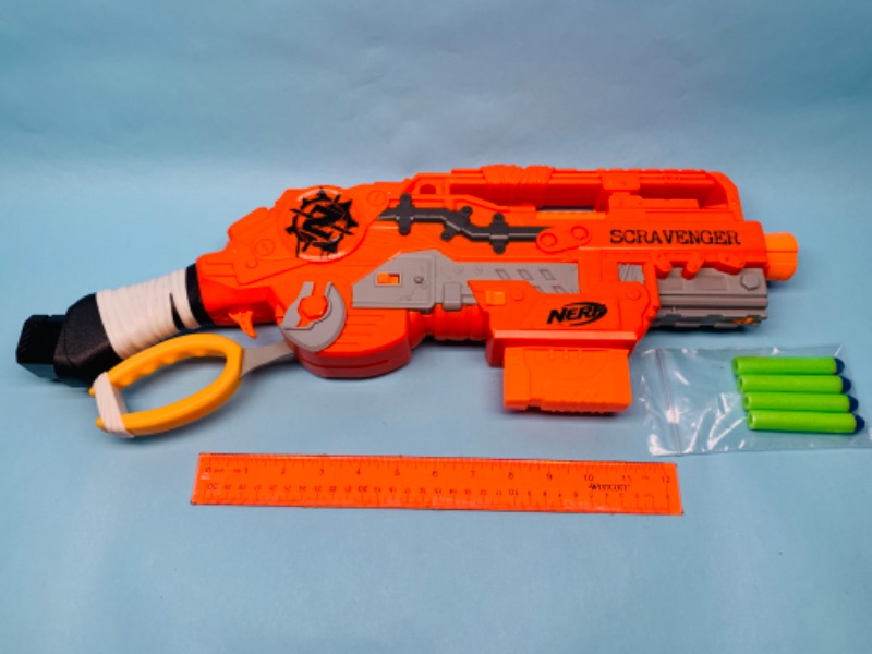 Photo 1 of 802709…like new nerf scravenger toy gun