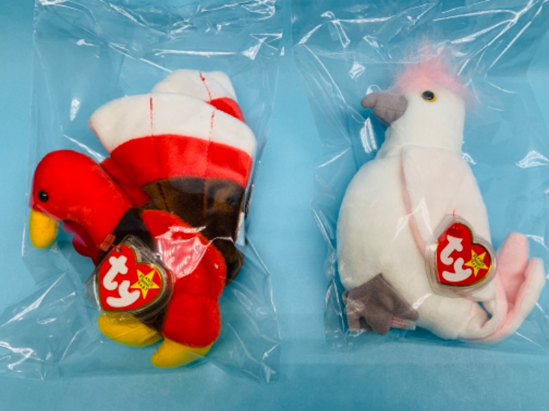 Photo 1 of 802722… 2 TY beanie babies in plastic bags 