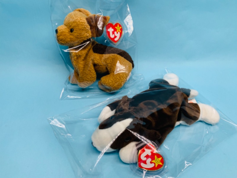 Photo 1 of 802726… 2 TY beanie babies in plastic bags 