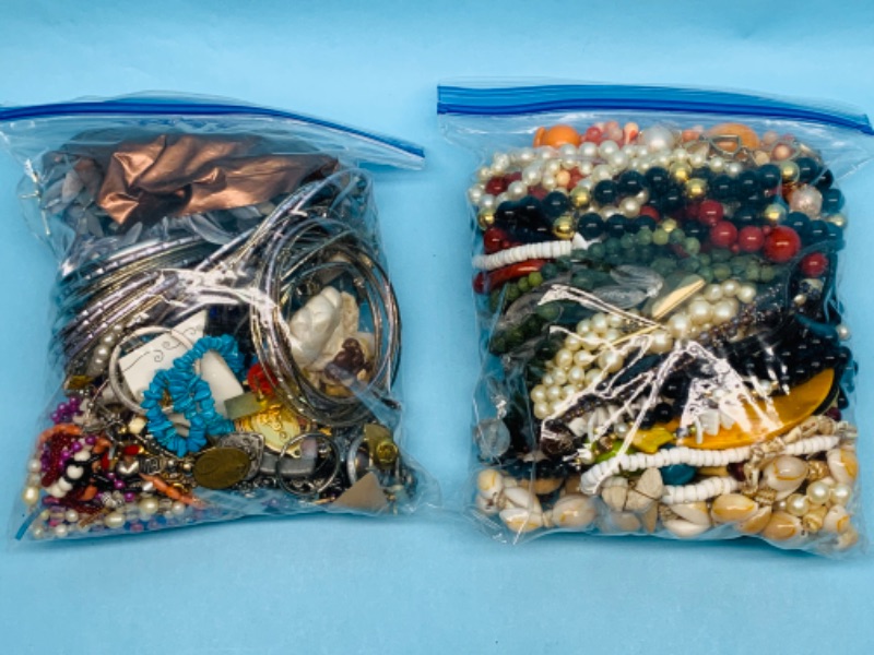 Photo 1 of 802738…over 4 pounds of costume jewelry in bags 