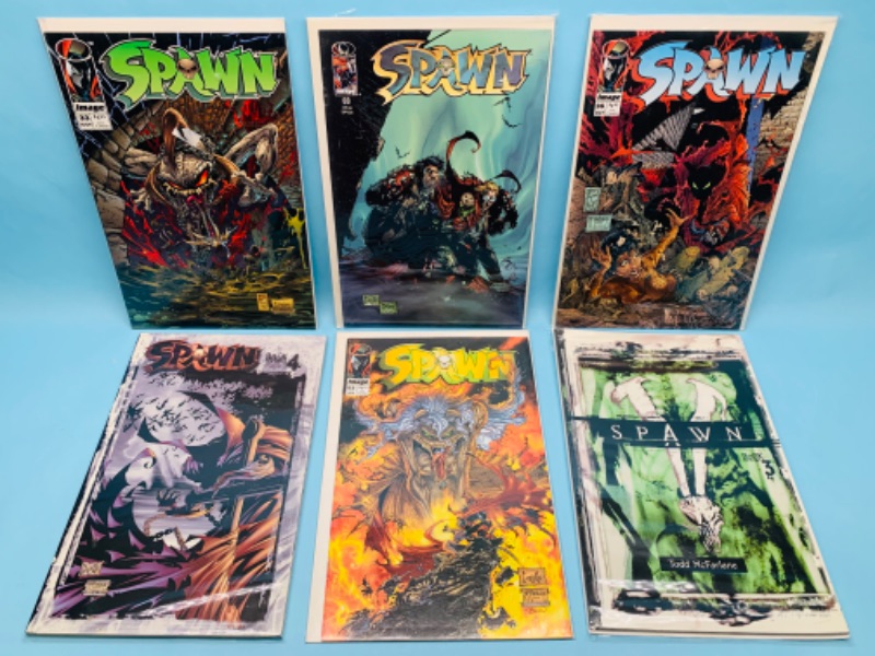 Photo 1 of 802775… 6 spawn comics in plastic sleeves 