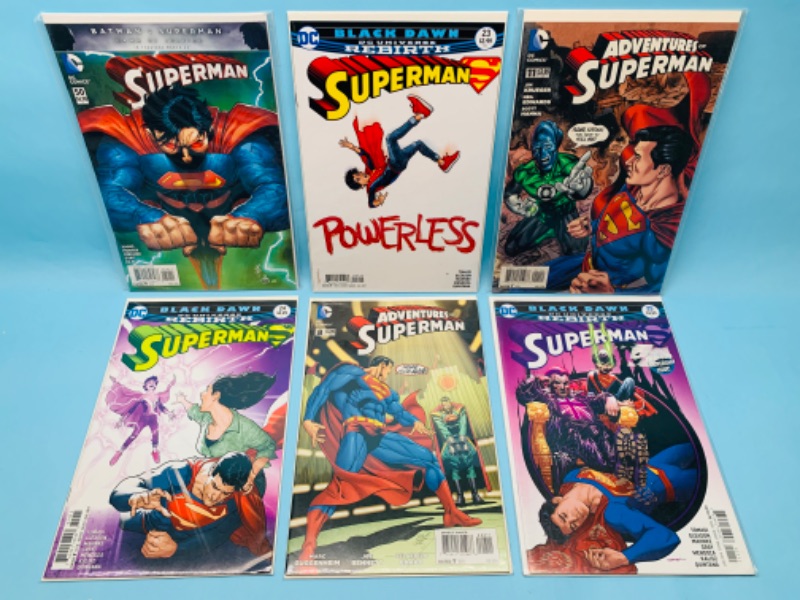 Photo 1 of 802783… 6 Superman comics in plastic sleeves 