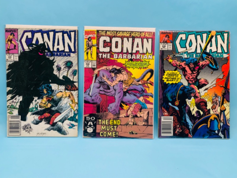 Photo 1 of 802791…3 vintage $1 Conan the barbarian comics in plastic sleeves 