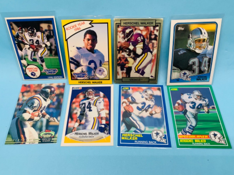 Photo 1 of 802797…8 Herschel walker trading cards in sleeves 