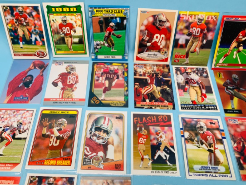 Photo 2 of 802798…26 Jerry rice trading cards in sleeves 