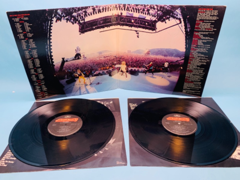 Photo 4 of 802807…great condition scorpions world wide live vinyl 2 record set in plastic sleeves covers and records in great condition for age 