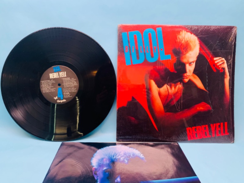 Photo 1 of 802816…great condition billy idol vinyl record in plastic cover and record in great condition for age 