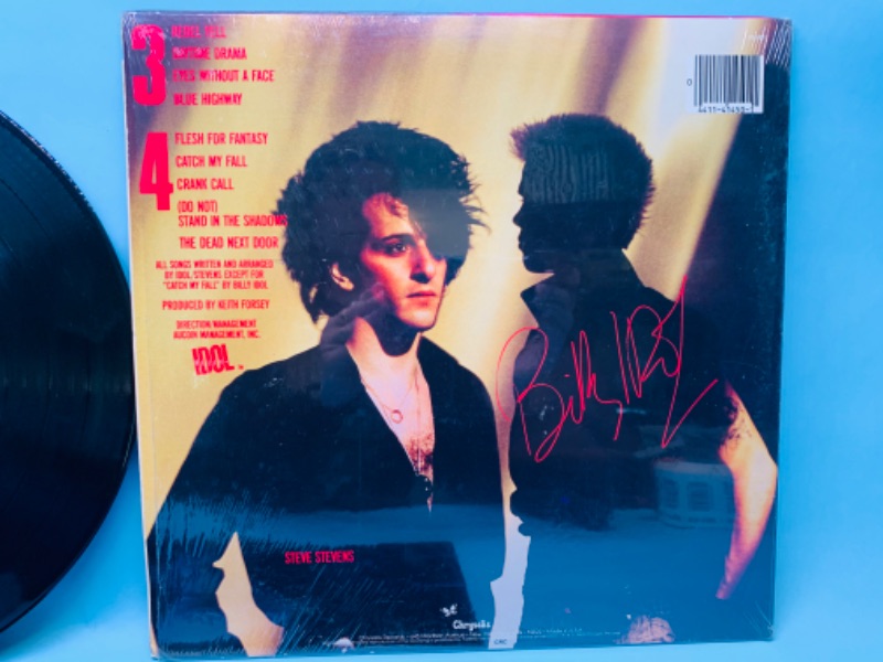 Photo 2 of 802816…great condition billy idol vinyl record in plastic cover and record in great condition for age 