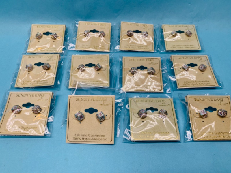 Photo 3 of 802826… 12 pairs of sensitive ears hypoallergenic pierced earrings in packages 