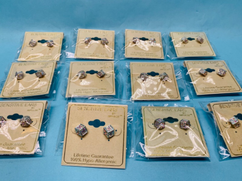 Photo 2 of 802826… 12 pairs of sensitive ears hypoallergenic pierced earrings in packages 